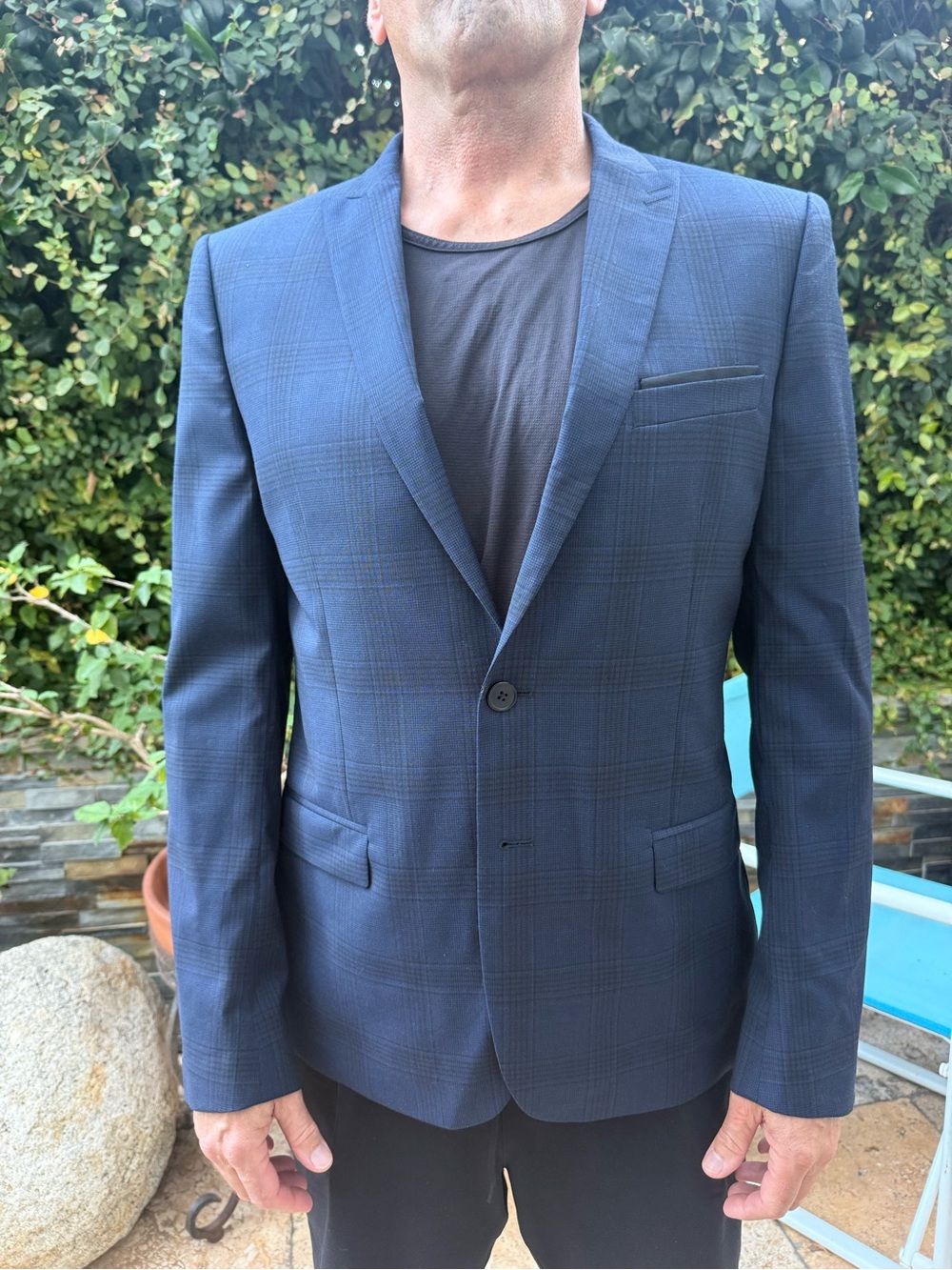 The Kooples Men’s Navy Wool Blazer Jacket Size 40R USA sizing NWT
